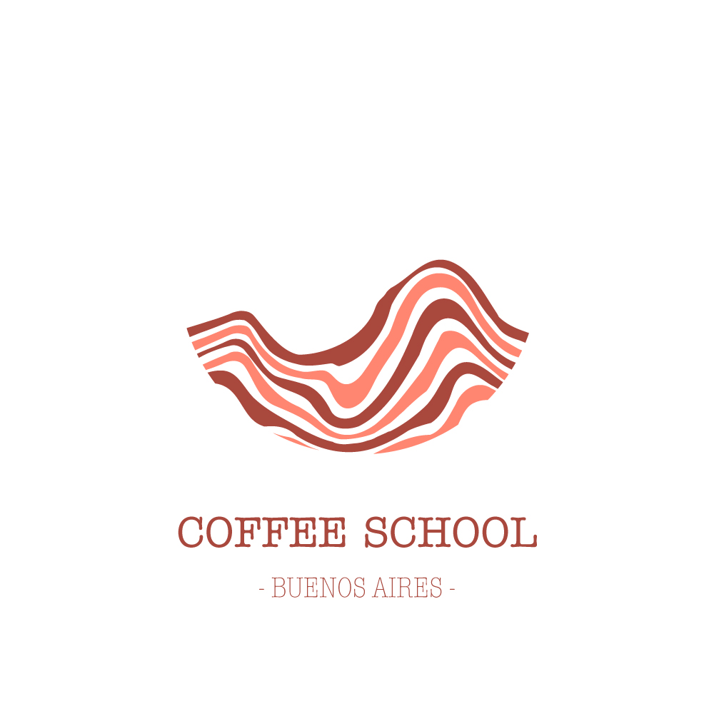 coffee school logo fokused colors